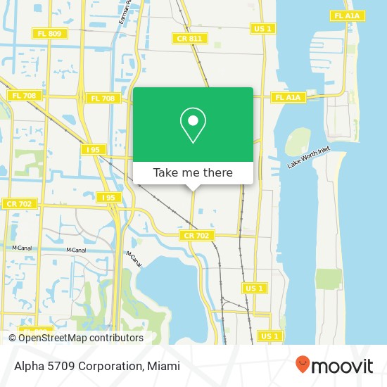 Alpha 5709 Corporation map