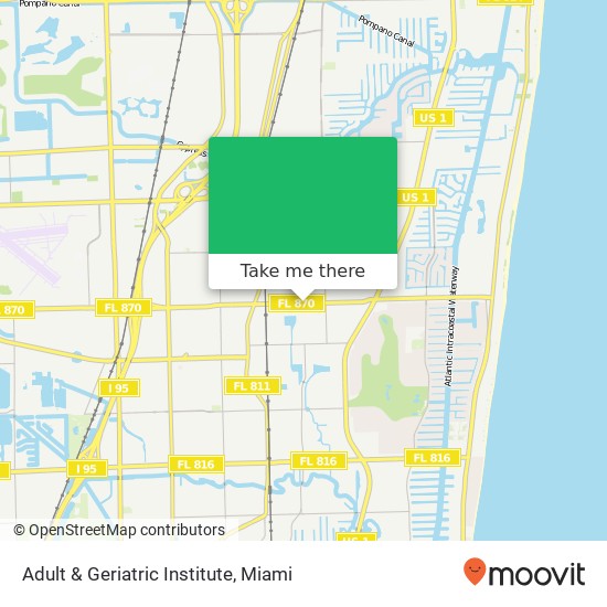 Adult & Geriatric Institute map