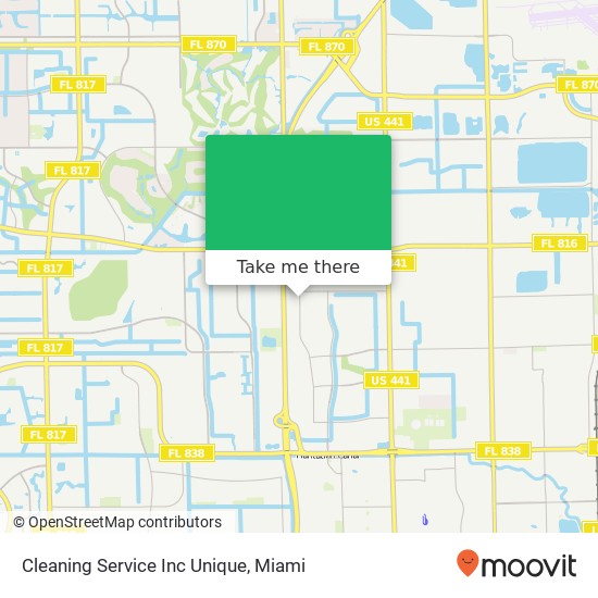 Mapa de Cleaning Service Inc Unique