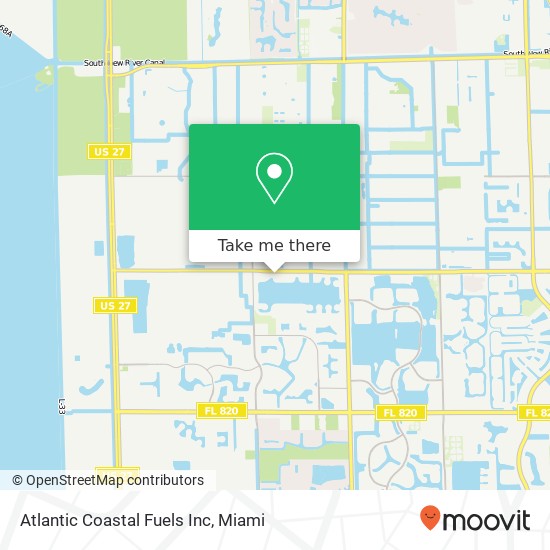 Atlantic Coastal Fuels Inc map