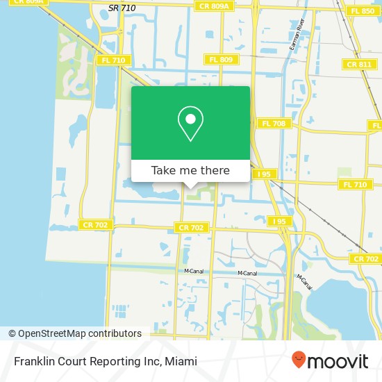 Franklin Court Reporting Inc map