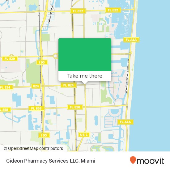 Mapa de Gideon Pharmacy Services LLC