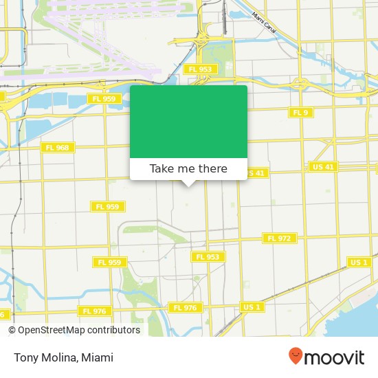 Tony Molina map