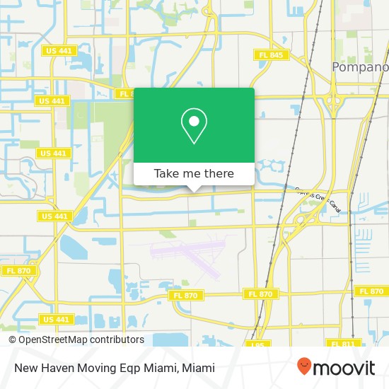 Mapa de New Haven Moving Eqp Miami
