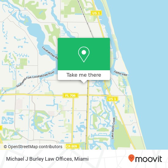 Michael J Burley Law Offices map