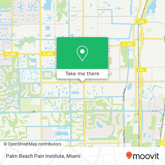 Palm Beach Pain Institute map