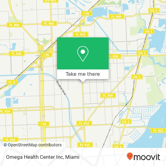 Mapa de Omega Health Center Inc