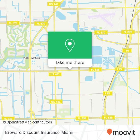 Mapa de Broward Discount Insurance