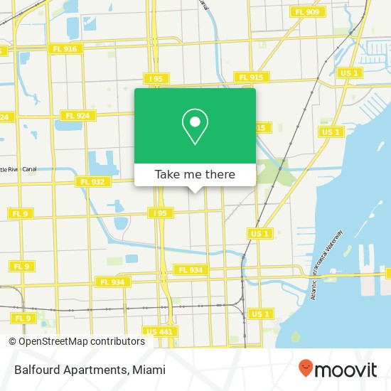 Balfourd Apartments map