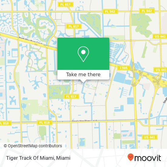 Tiger Track Of Miami map