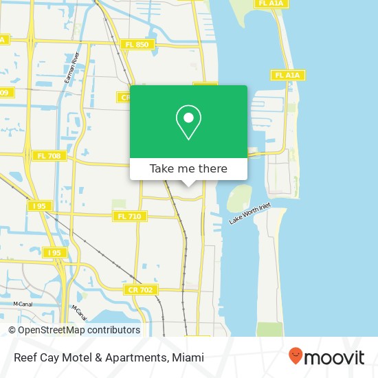 Mapa de Reef Cay Motel & Apartments