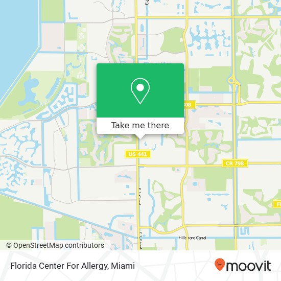 Florida Center For Allergy map