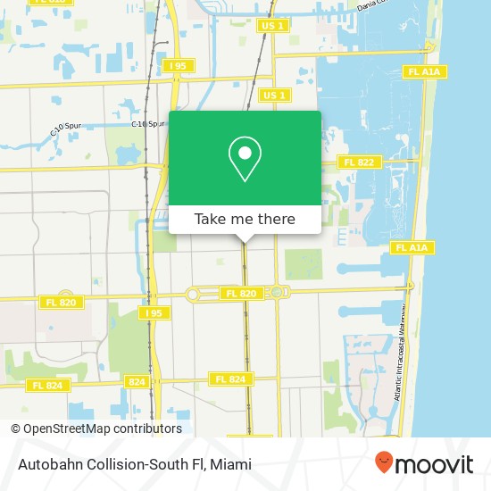 Autobahn Collision-South Fl map