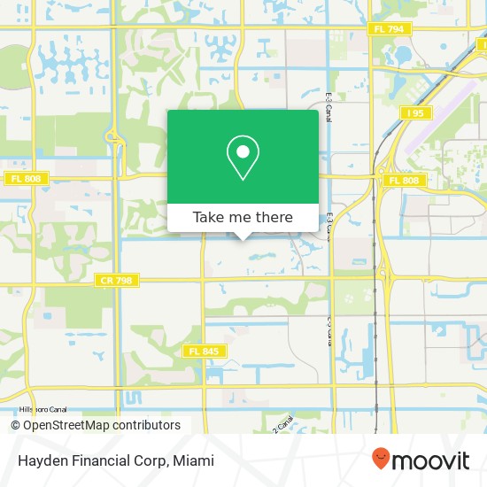 Hayden Financial Corp map