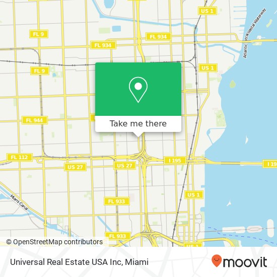 Universal Real Estate USA Inc map