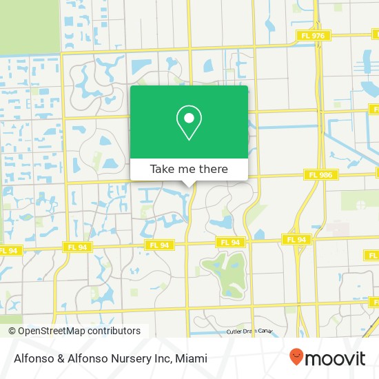 Mapa de Alfonso & Alfonso Nursery Inc