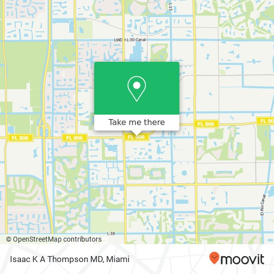 Isaac K A Thompson MD map