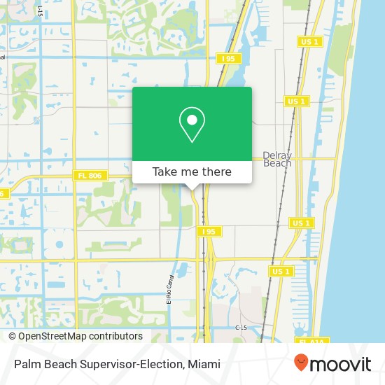 Mapa de Palm Beach Supervisor-Election