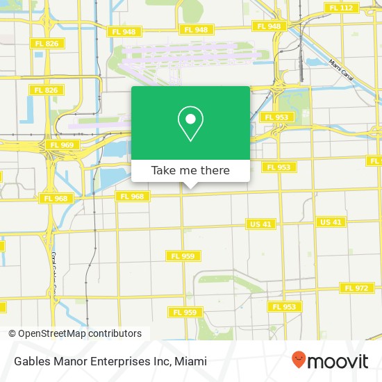 Gables Manor Enterprises Inc map