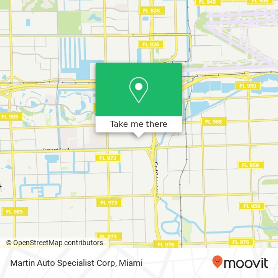 Mapa de Martin Auto Specialist Corp