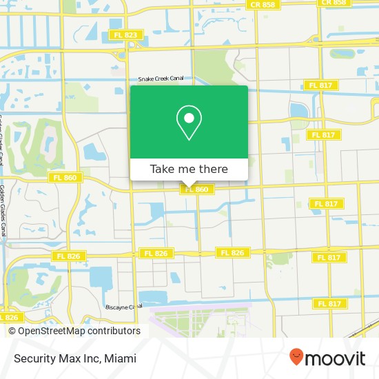 Security Max Inc map
