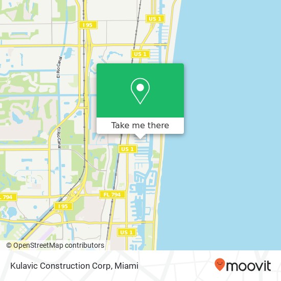 Kulavic Construction Corp map