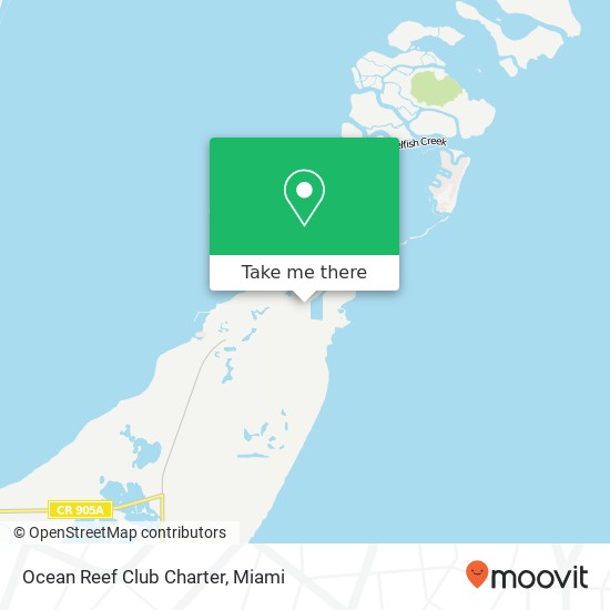 Ocean Reef Club Charter map