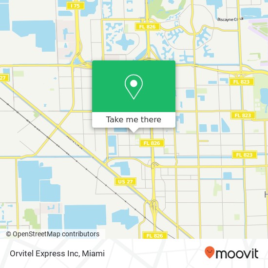 Orvitel Express Inc map