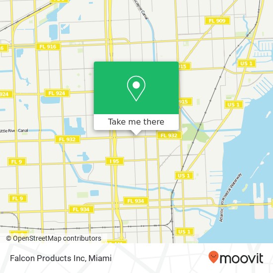 Falcon Products Inc map