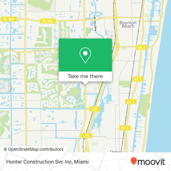 Mapa de Hunter Construction Svc Inc
