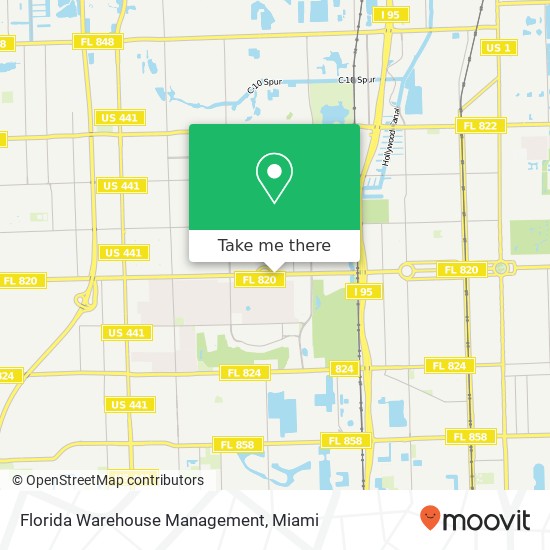 Mapa de Florida Warehouse Management