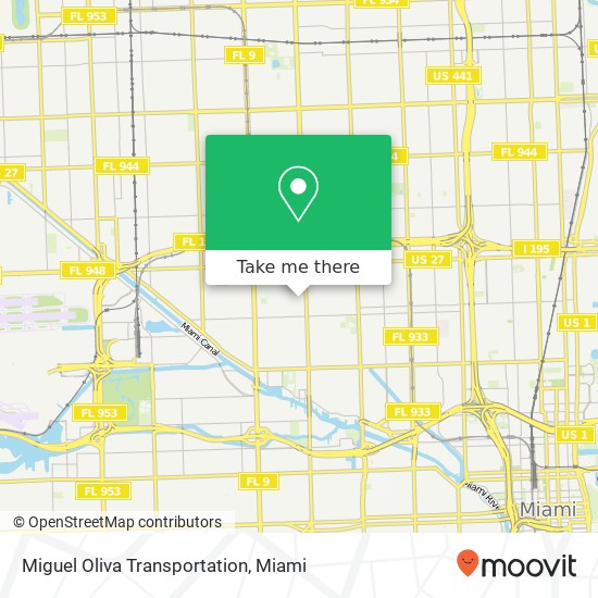 Miguel Oliva Transportation map