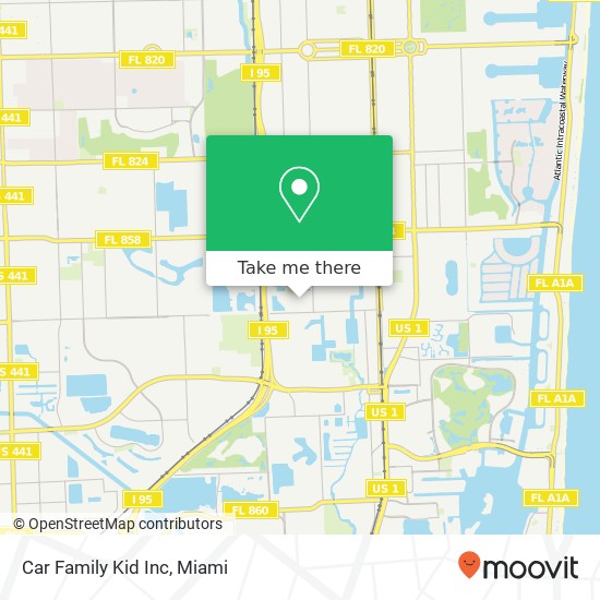 Car Family Kid Inc map