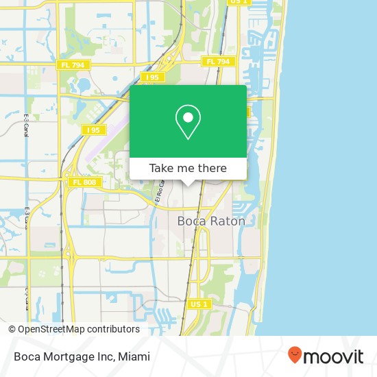 Boca Mortgage Inc map
