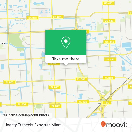 Jeanty Francois Exporter map
