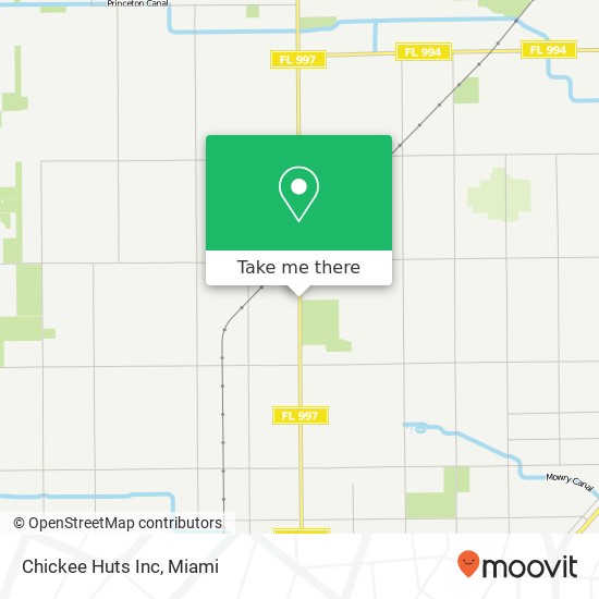 Mapa de Chickee Huts Inc