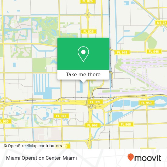 Miami Operation Center map