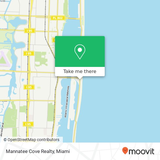 Mapa de Mannatee Cove Realty