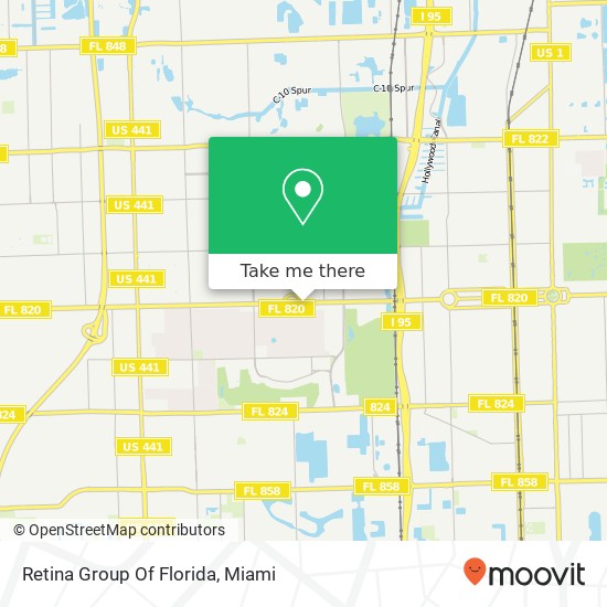 Retina Group Of Florida map