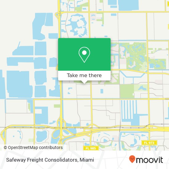 Safeway Freight Consolidators map