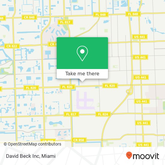 Mapa de David Beck Inc