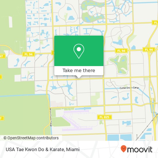 USA Tae Kwon Do & Karate map