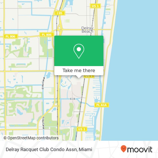 Delray Racquet Club Condo Assn map