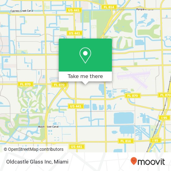 Oldcastle Glass Inc map