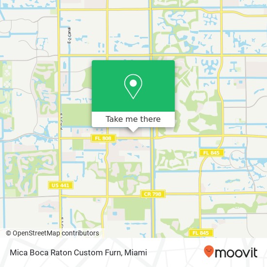 Mapa de Mica Boca Raton Custom Furn