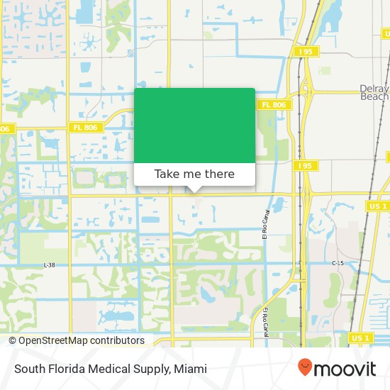 Mapa de South Florida Medical Supply