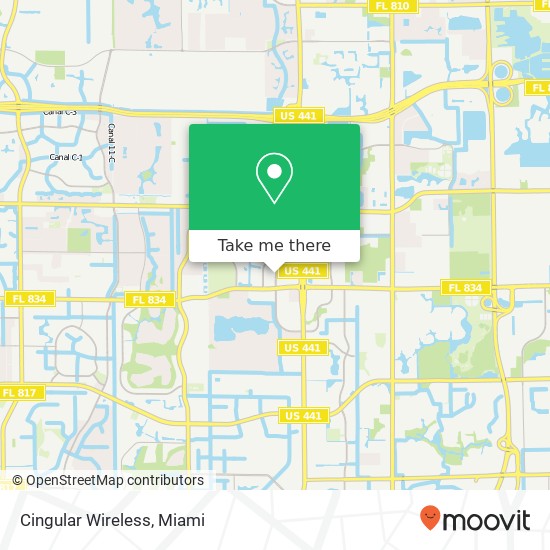 Mapa de Cingular Wireless