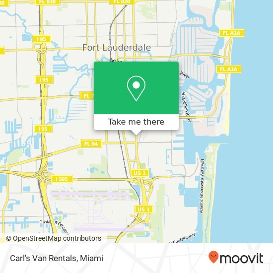 Carl's Van Rentals map