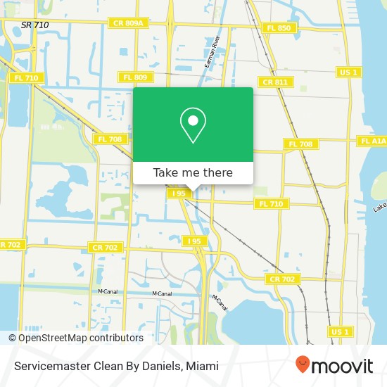 Mapa de Servicemaster Clean By Daniels