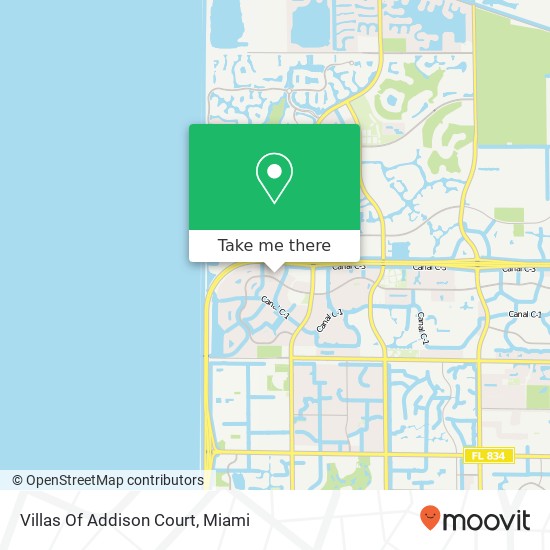 Villas Of Addison Court map